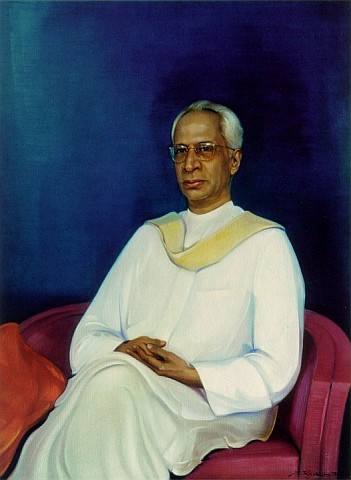 Картина С. Н. Рериха "Доктор Сарвапалли Радхакришнан", 1958